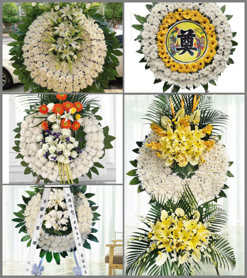 上海奉贤区柘林镇夹路村花圈速递